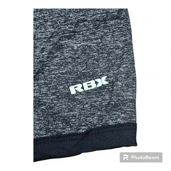 RBX Boxer Briefs  Heathered Black 6" inseam NWT Large - Picture 3 of 7
